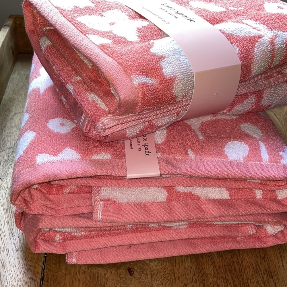 ♠️🎉HP🎉~KATE SPADE ♠️ NEW YORK Beautiful Bath Towel Set 🛀🏻NWT! - Picture 14 of 15